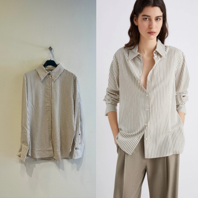 Marella宽松型通勤单排扣衬衫