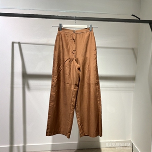 意大利正品代购 iblues 26春夏IBLGETTI女士通勤棉质阔腿休闲裤