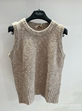 意大利正品代购 iblues 25秋冬STENO 女士 百搭纯色圆领 针织背心