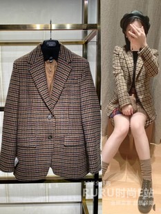 代购 maxmara weekend 外套 国内现货正品 23秋冬MALTESE 女格子西装