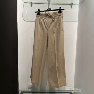 意大利正品代购Marella EMME 26春夏EMMCALAO 女士通勤纯棉休闲裤