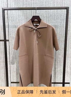 意大利正品代购MaxMara 25秋冬POLTAVA 女宽松短袖polo领针织上衣