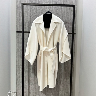 女士休闲羊毛羊绒系带大衣 意大利正品 代购 MaxMara 25秋冬COSETTA