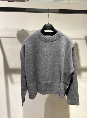 意大利正品代购 iblues 25秋冬 PROPOS 女休闲羊毛混纺圆领针织衫