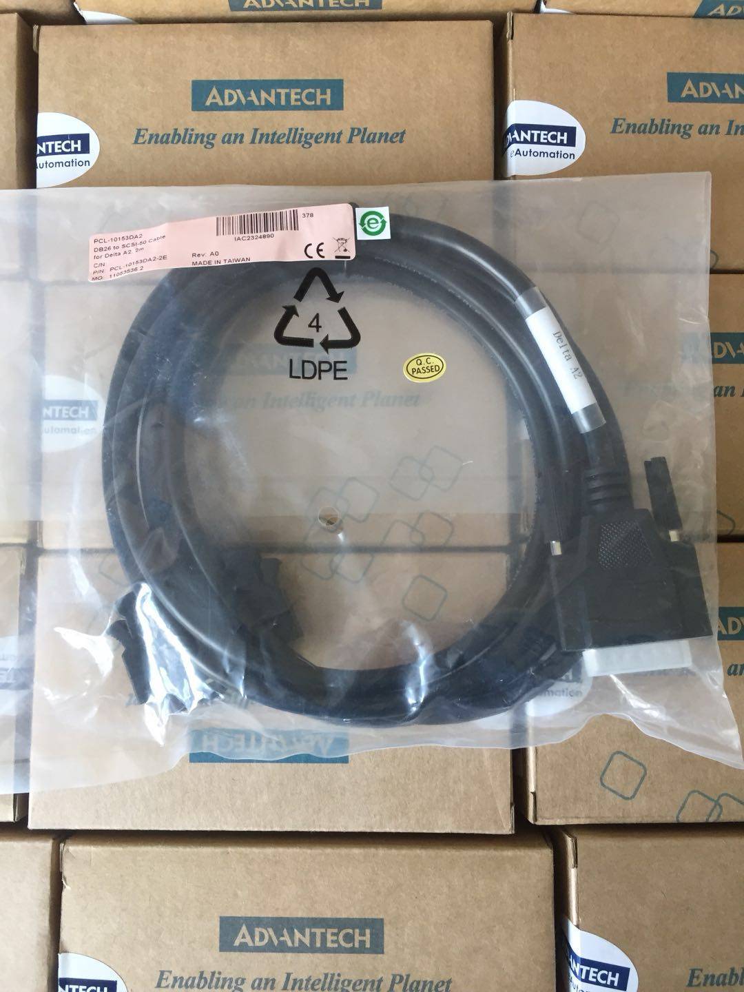 PCL-10153DA2研华50针电缆ADAM-3955/3956到台达A2系列伺服驱动器