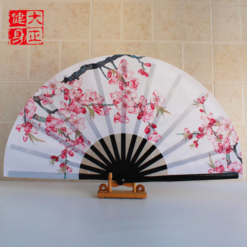 新款桃花扇太极扇子舞蹈扇功夫扇
