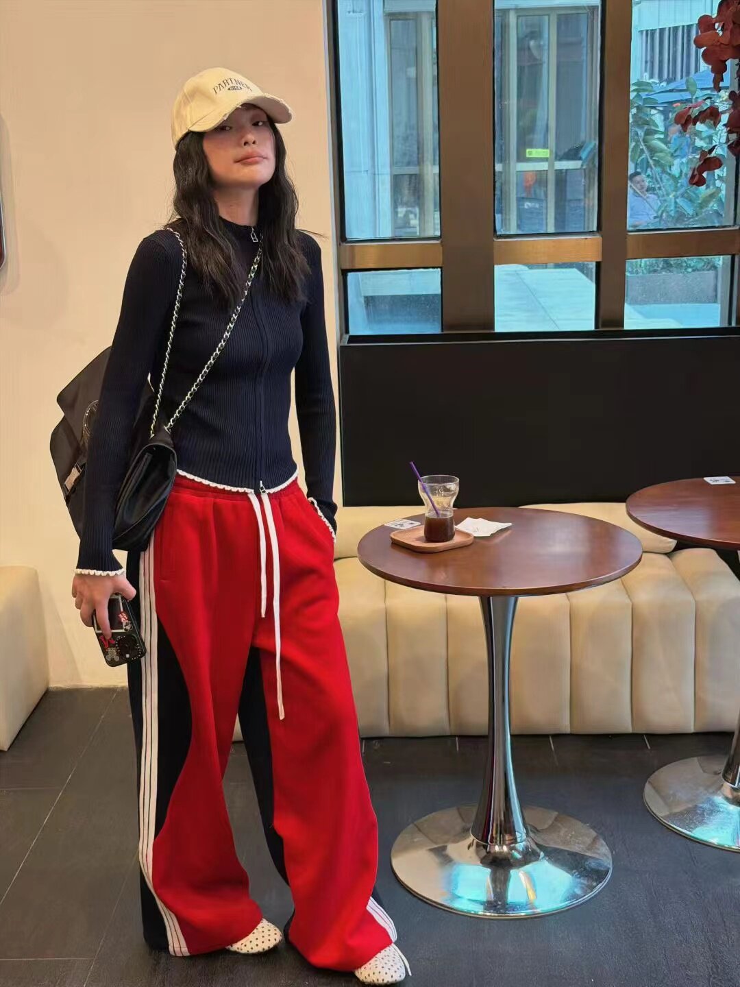 欧洲站2025秋冬季新款女欧货立领拉链拼接蕾丝修身显瘦针织衫毛衣