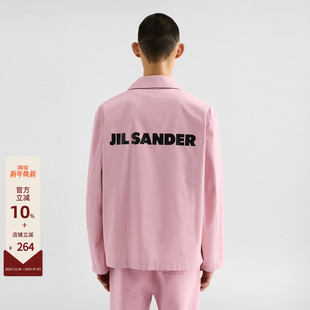 背标LOGO印花廓形教练夹克 25FW JIL SANDER