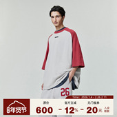 纯棉短袖 FOG T恤 HOLIDAY 复古高街撞色插肩袖 Essentials 25FALL