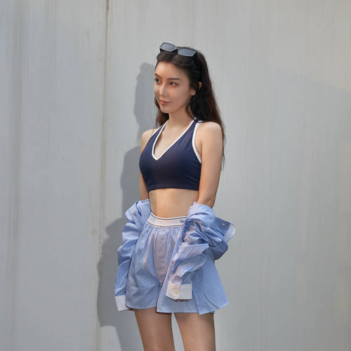 Sporty & Rich OLYMPICS系列 美国女士V领百搭日常运动内衣