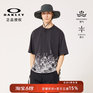 【运动机能】OAKLEY 欧克利 26SS 齿轮渐变满印棉尼混纺短袖 T 恤