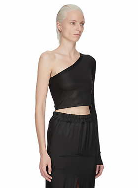 【正品现货】RICK OWENS RO 26SS 未来感斜肩不对称女款长袖T恤