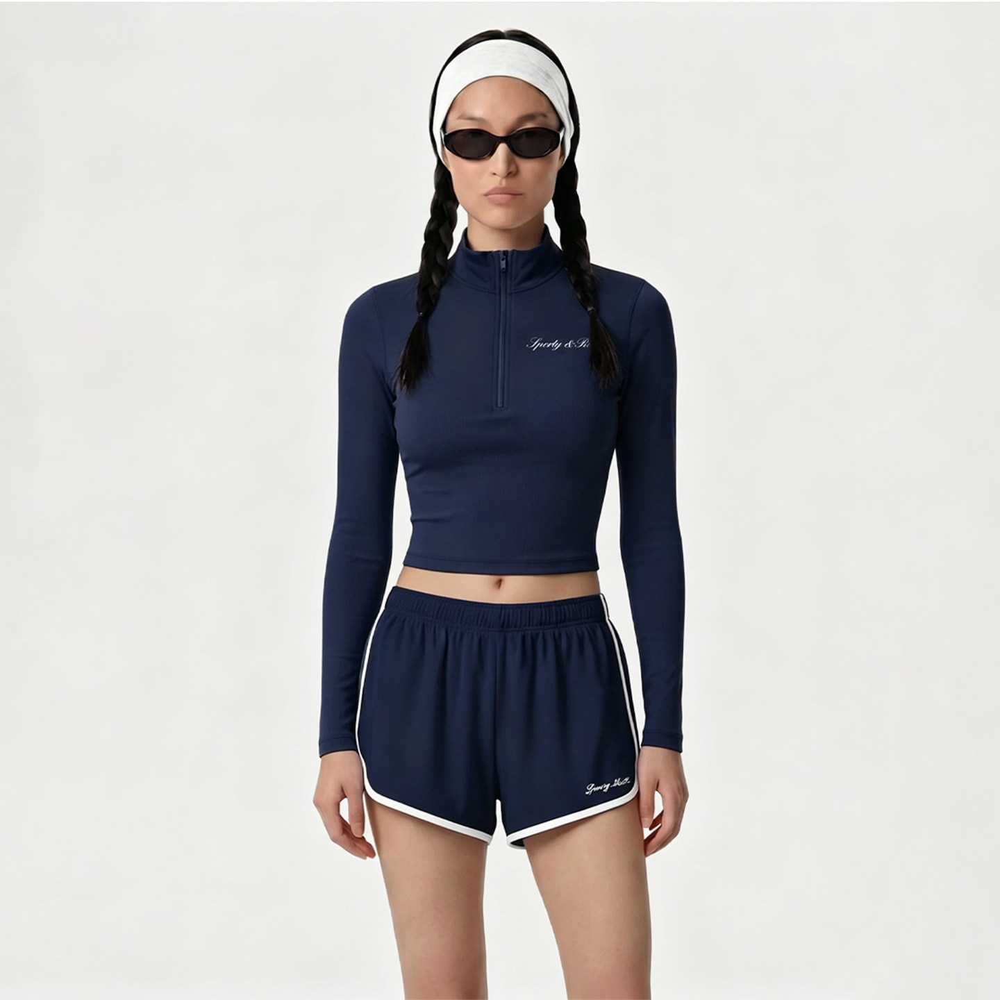 【正品现货】Sporty & Rich 26SS 网球限定系列半拉链长袖运动衫