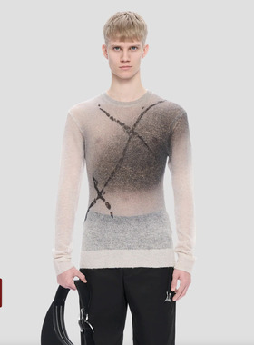 HELIOT EMIL 北欧先锋机能25SS 夏季男士小众设计圆领可透视卫衣