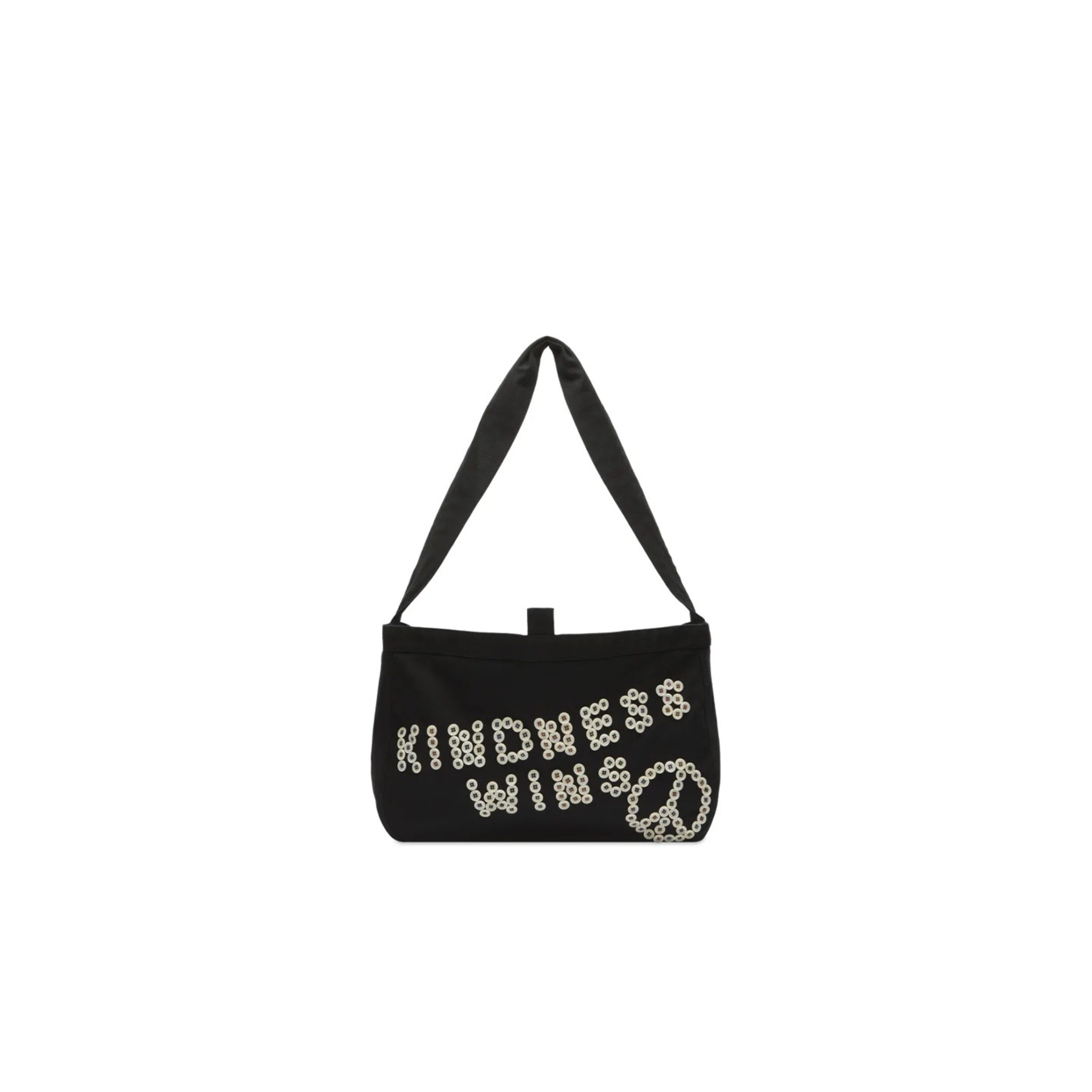 Story mfg. 26SS 反战标手工纽扣Kindness字母托特包图片