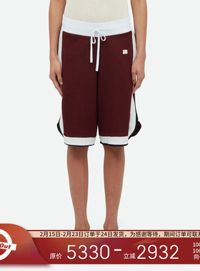 WALES BONNER 25春夏 Rio 百搭抽绳系带贴花logo运动休闲裤短裤