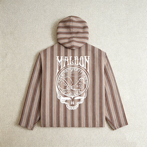 【美国品牌】MALBON × Grateful Dead 26SS联名条纹宽松连帽夹克