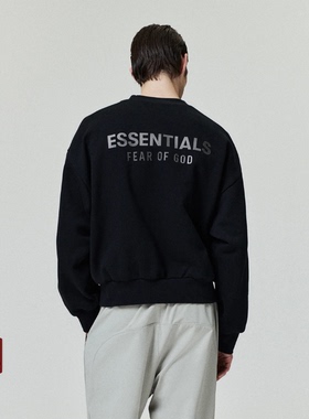 Fear of God Essentials 25SS Drop2 LOGO拉丝烫标印花圆领卫衣