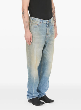 【正品现货】MM6 Maison Margiela/马吉拉 26SS 水洗深蓝牛仔裤