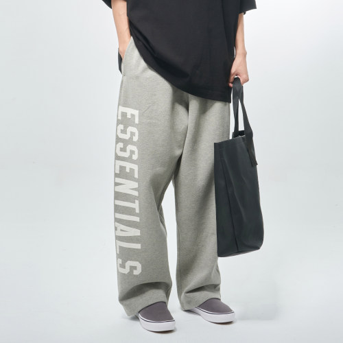 Essentials24FALL480抓绒直筒裤