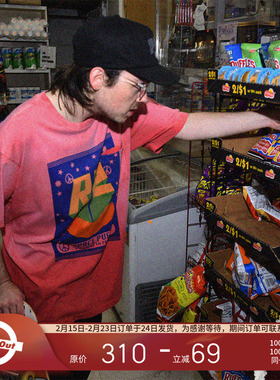 ROUND TWO 美国春夏重做旧扎染复古星战风印花短袖T恤男女同款