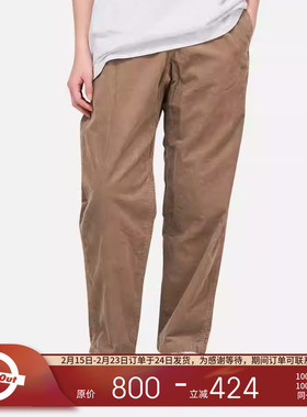 GRAMICCI 25春夏 小野人日系百搭高街日常宽松灯芯绒锥形休闲长裤