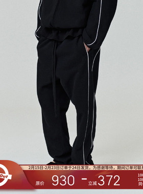 Fear of God Essentials 25春夏 Drop2 LOGO刺绣侧滚条直筒休闲裤