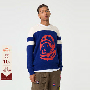 菲董宇航员头像拼色设计针织衫 BILLIONAIRE BBC CLUB 毛衣 BOYS