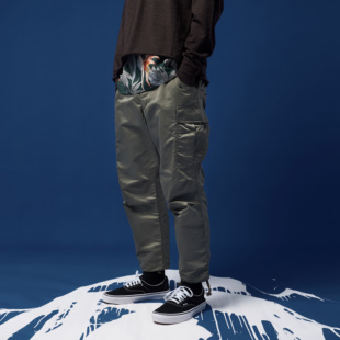 休闲长裤 日系CARGO军事风多口袋尼龙机能锥形工装 阿部润一 KOLOR