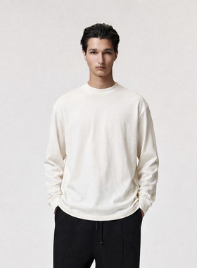 【秒杀】Fear Of God Essentials ESS男士LOGO素色打底长袖T恤
