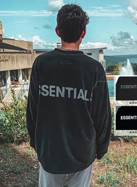 【秒杀】Fear Of God Essentials 3M反光字母卫衣男女同款套头衫