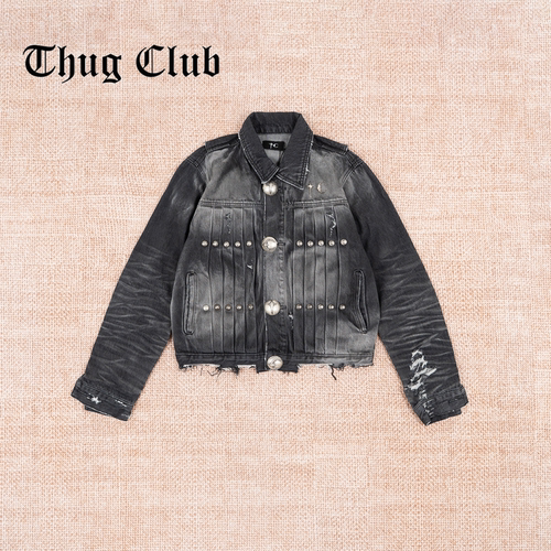 THUGCLUB丹宁纯棉牛仔夹克
