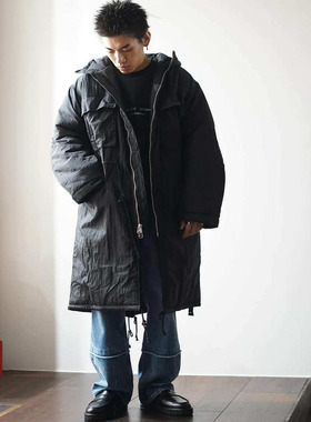 PEACEMAKER 25FW 军事风时装多口袋填充式 M65 派克大衣