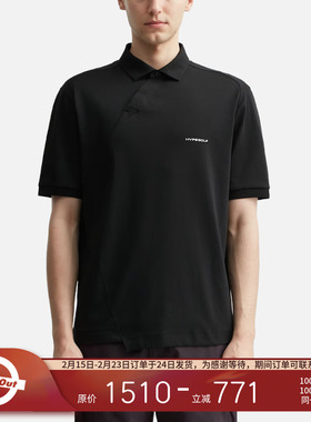 HYPEGOLF X PAF 25SU 夏季百搭不对称剪裁设计POLO不对称短袖T恤