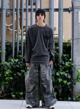 PEACEMAKER 25FW 军事风时装复古休闲口袋长袖T恤