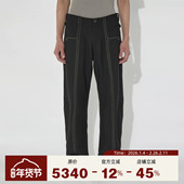 A.L 长裤 25春夏 夏季 J.L 线条设计感高街纯色潮流休闲裤 英国 男士