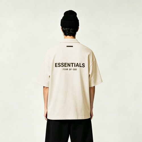 Essentials美式高街印花polo衫