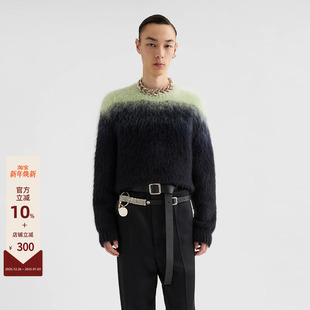 SANDER 针织衫 25FW 马海毛拼接圆领长袖 男士 JIL