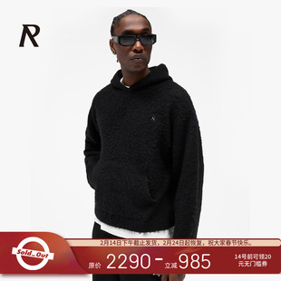 REPRESENT 25FW 7针双股重磅针织工艺暖糯肌理感羊驼毛连帽套头衫