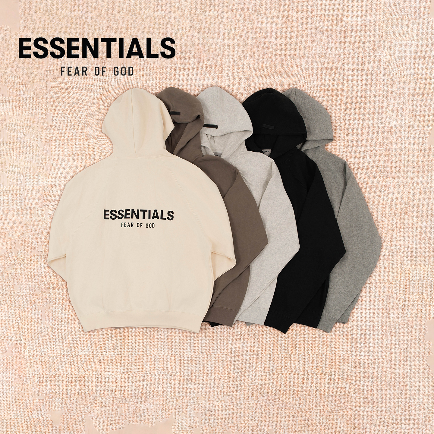 【杜兰特同款】Fear Of God Essentials FOG背部胶印经典连帽卫衣