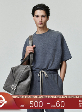 FOG Essentials 25FALL HOLIDAY简约经典logo刺绣纯色全棉短袖T恤