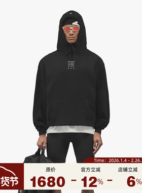 REPRESENT 247机能支线 25FW 品牌标识印花加大码连帽长袖卫衣