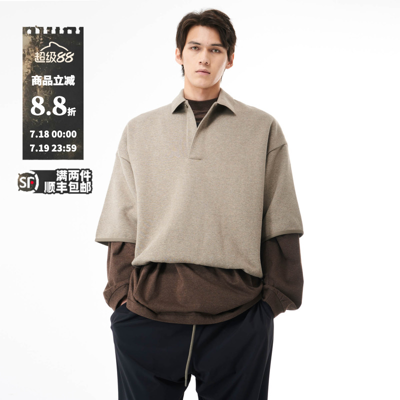 Essentials百搭polo卫衣