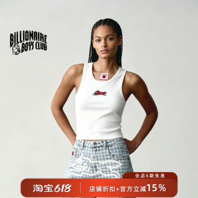 【嘻哈文化】Billionaire Boys Club BBC  女士串珠跑狗罗纹背心