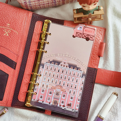 QY 布达佩斯大饭店 A5A6A7奇葩M5方方子A5slim手工塑封分隔页索引