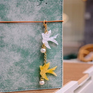 飞鸟集插画风手帐TN轻奢手工手帐装饰挂件INS风欧美活页配件