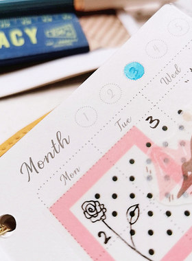 QY手帐 A8 M5mini micro5环 小圆角活页手帐内页内芯功能型替芯