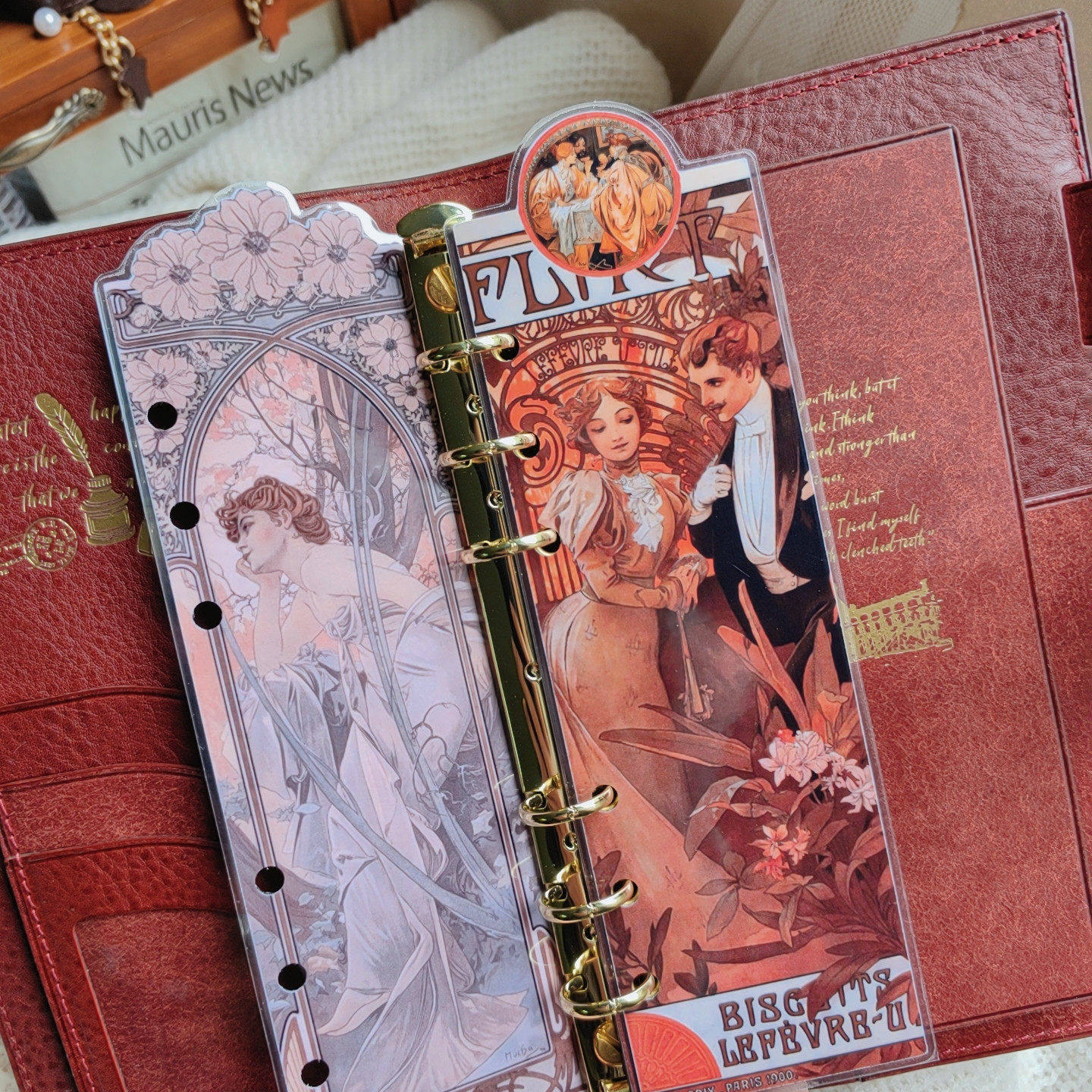 QY复古宫廷风穆夏TODAY尺A5A6A7奇葩A5slim手工塑