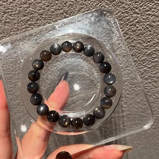 精品！天然闪闪金沙星辉骨干猫眼金太阳石十字星光水晶手串手链女