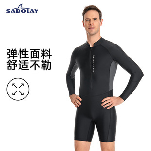 款 2024新款 泳衣抗紫外线长袖 防晒竞速式 连体泳衣l 士连体泳衣夏季